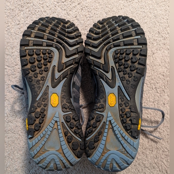 Merrell Womens Size 10 Siren Edge 3 Trail Hiking Shoes Sneakers Gray/Blue Vibram - Picture 14 of 14